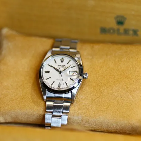 Rolex Oyster Date 6494 34mm Stainless steel White