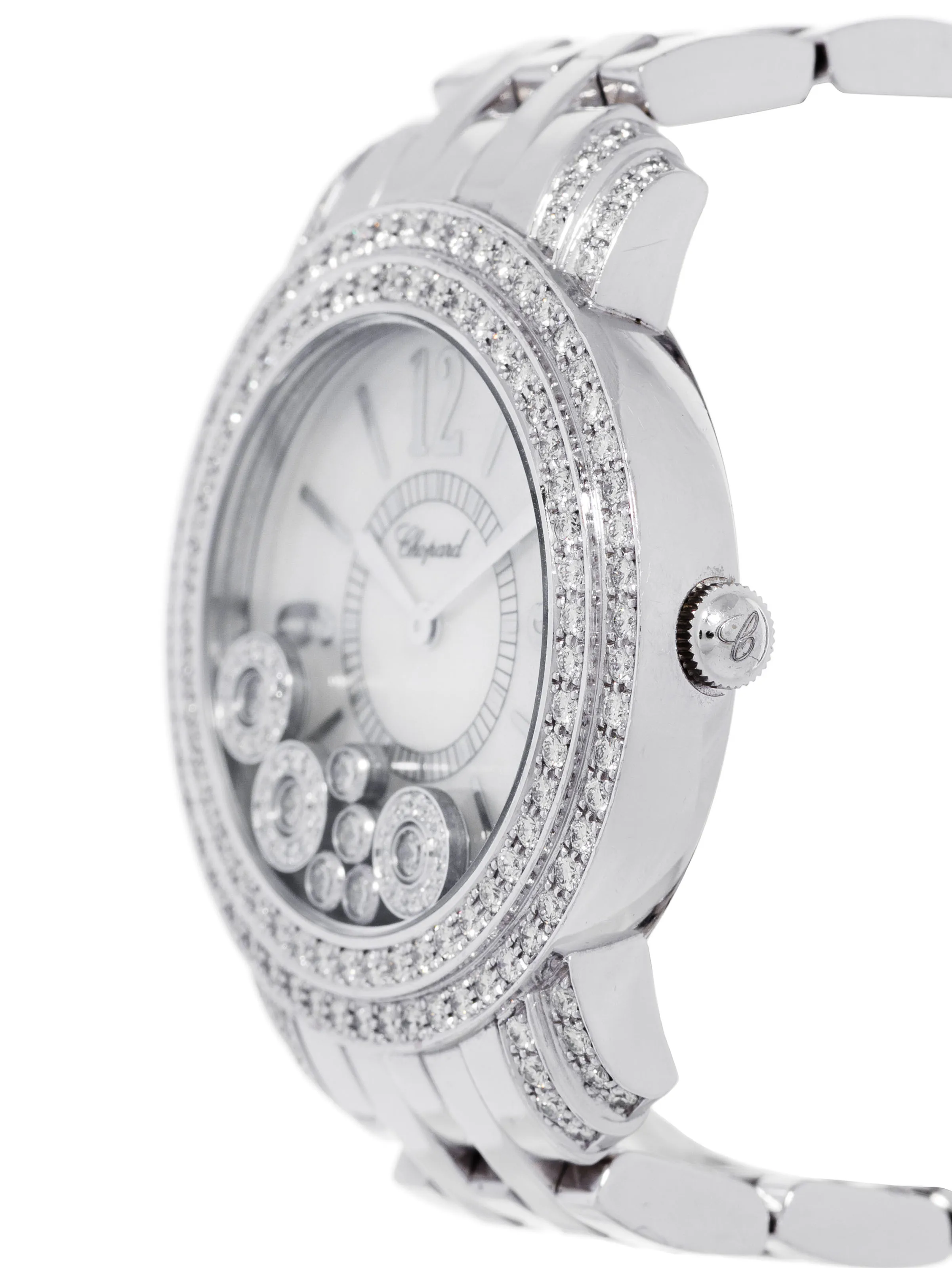 Chopard Happy Diamonds 209272 37mm White gold and diamond-set Mother-of-pearl 1