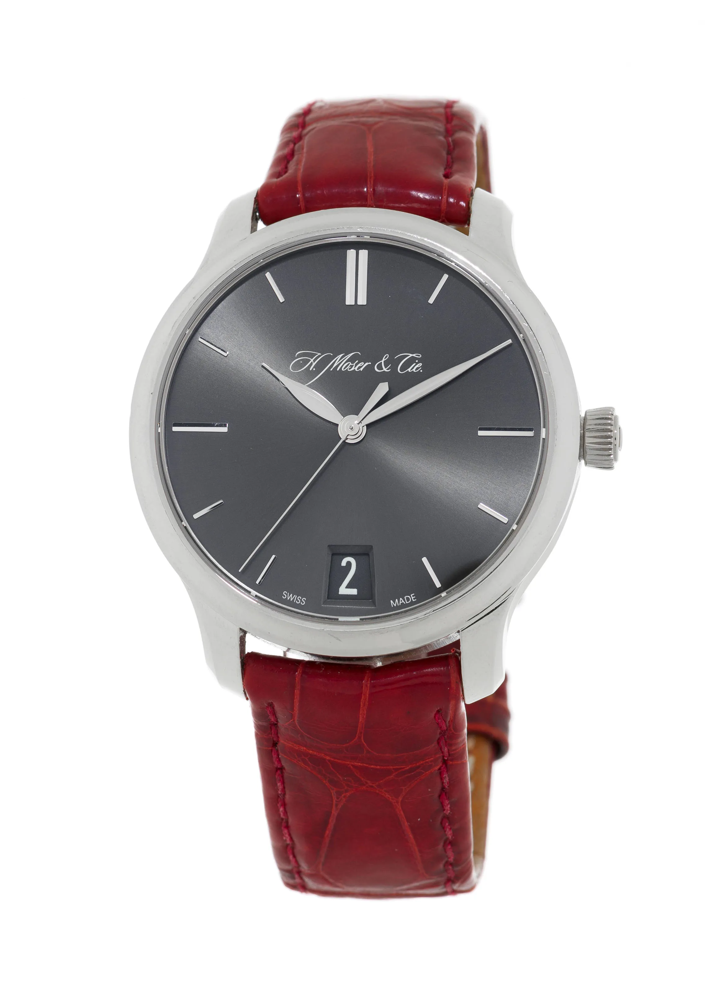 H. Moser & Cie. Monard Date 342.502-005 41mm Platinum Gray 1