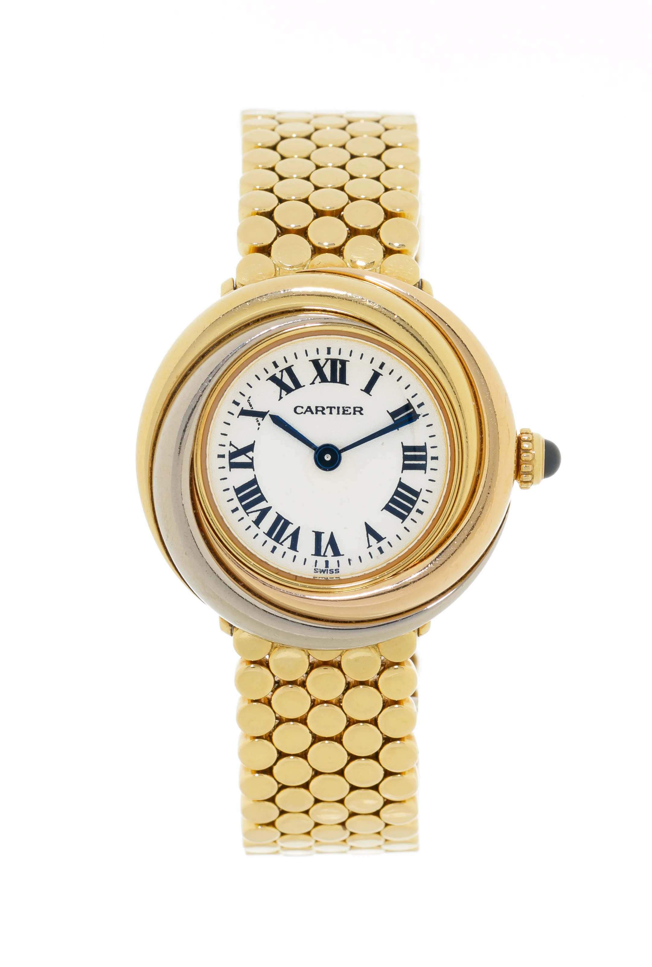 Cartier Trinity 2357 27mm Yellow gold Silver