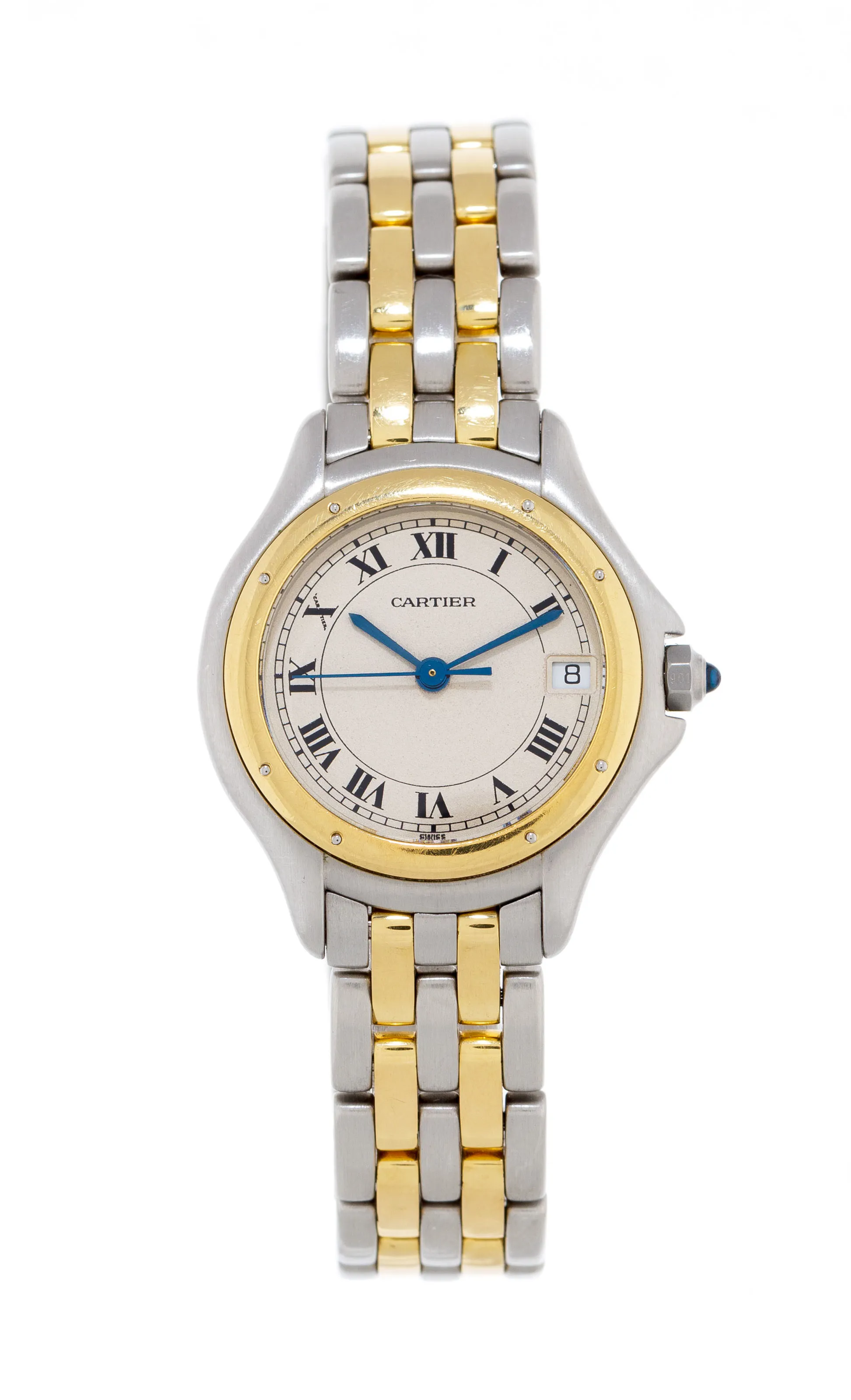 Cartier Cougar 187906 26mm Yellow gold and Stainless steel White