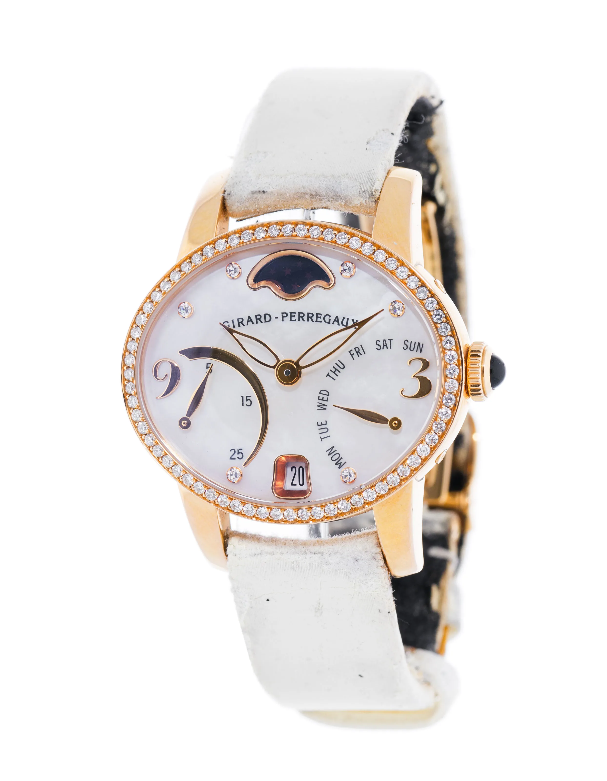 Girard-Perregaux Cat's Eye 80485 35mm Rose gold and Diamond Mother-of-pearl