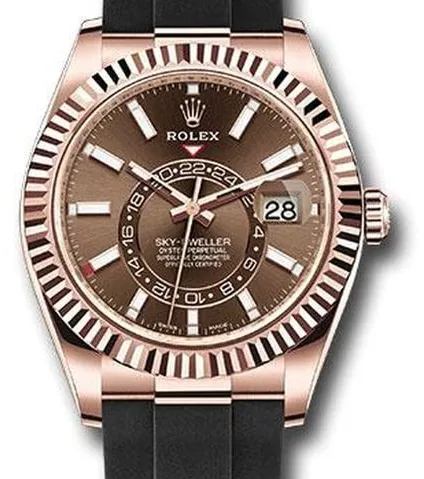 Rolex Sky-Dweller 326235 42mm Rose gold Brown