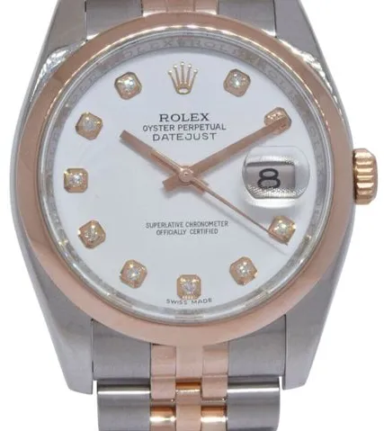 Rolex Datejust 36 116201 36mm Stainless steel White