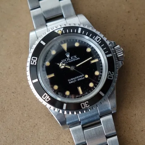 Rolex Submariner 5513 40mm Stainless steel Black