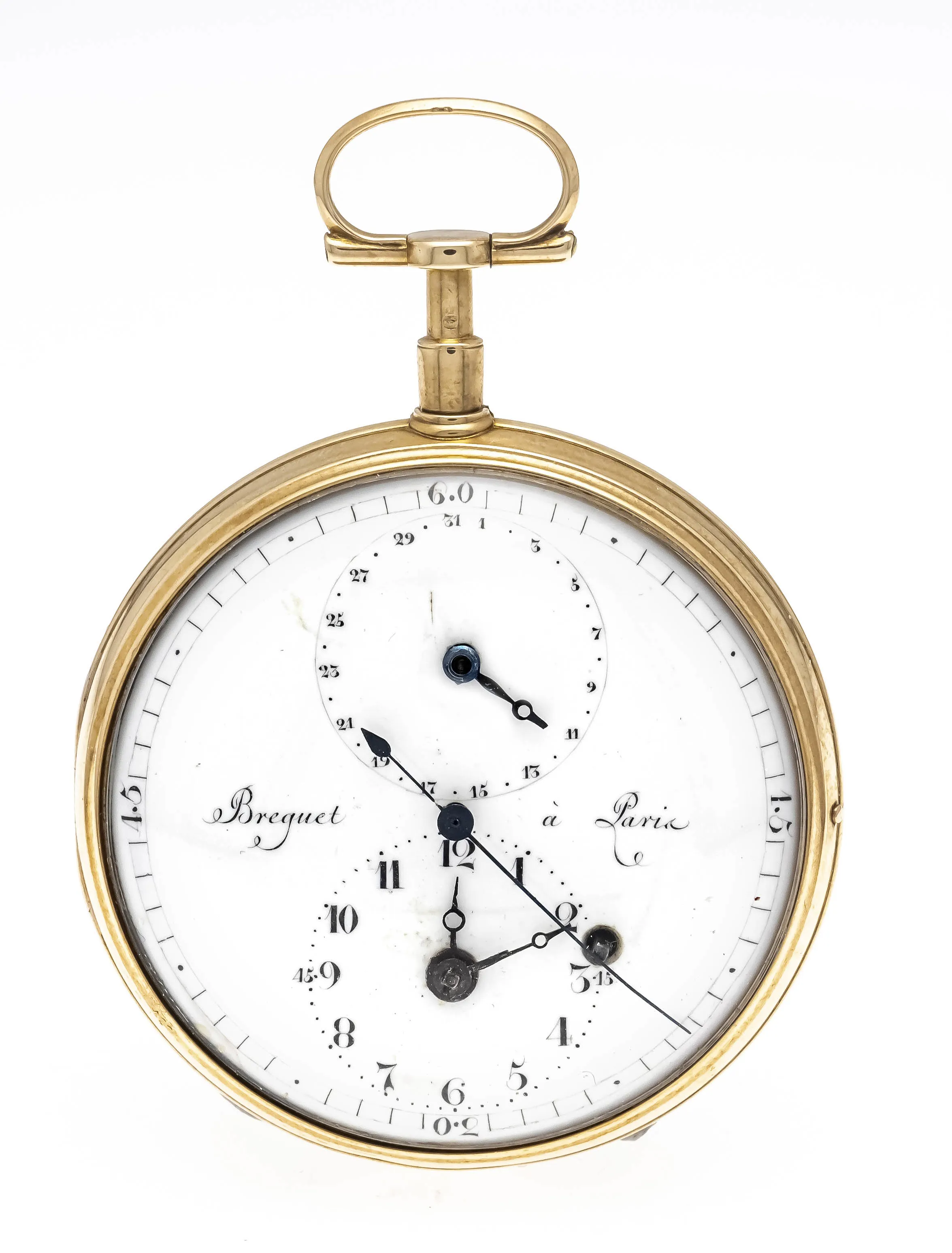 Breguet 51.5mm Yellow gold White