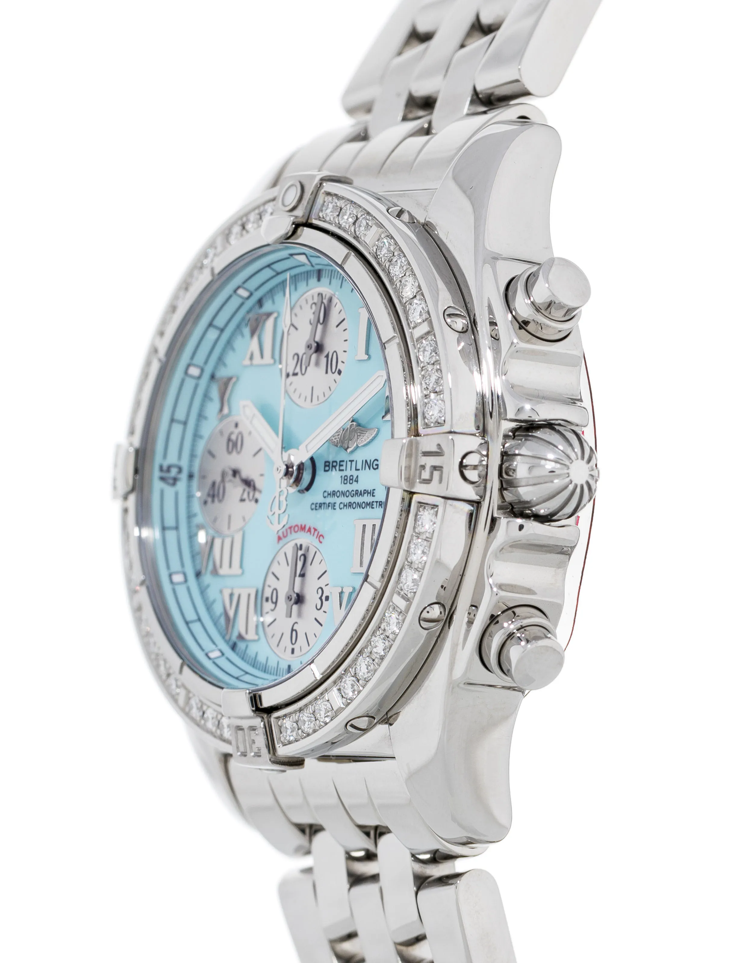 Breitling Cockpit A13358 38mm Stainless steel Turquoise 2