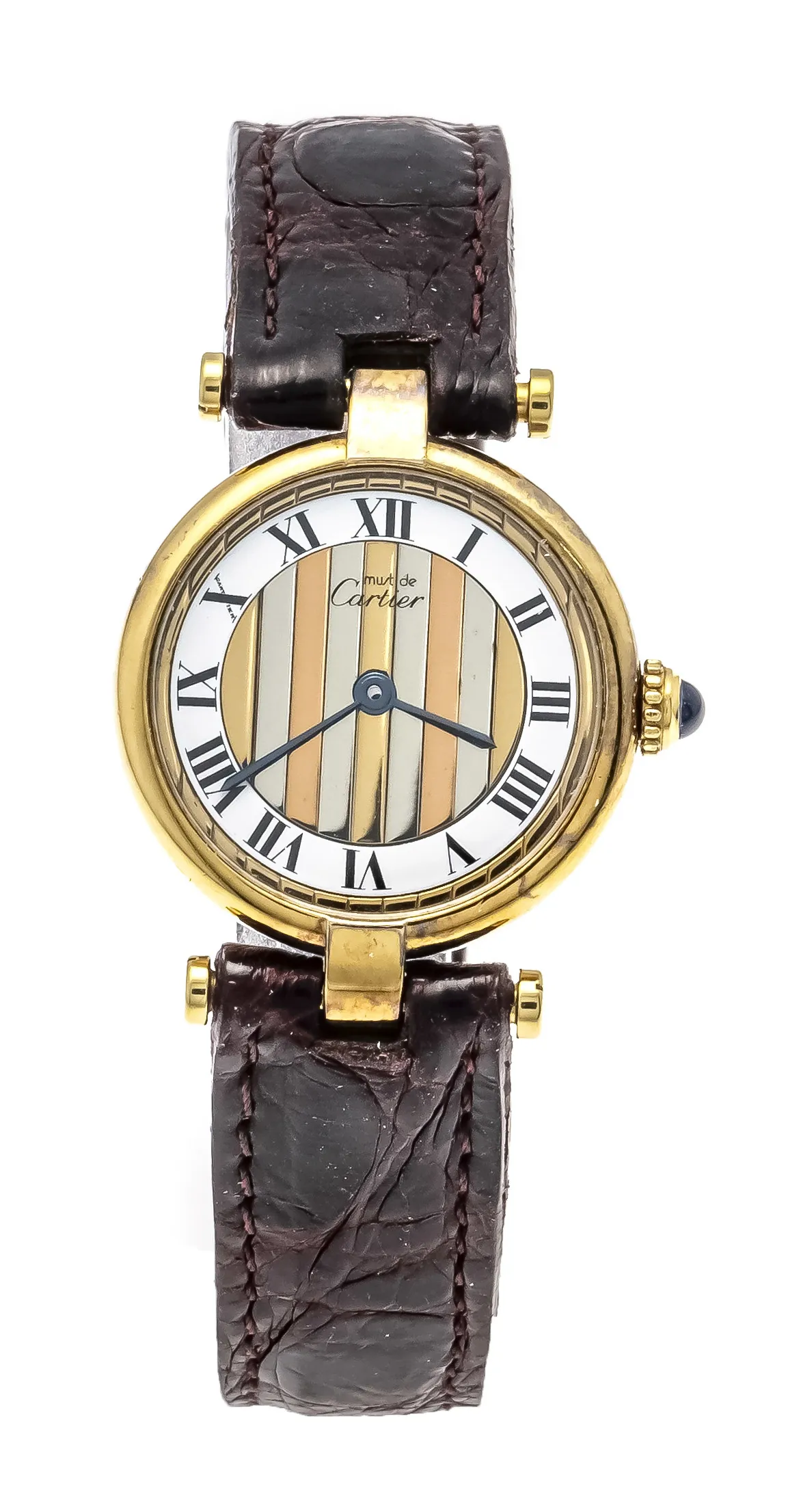Cartier Vermeil 590004 24mm Silver and gold-plated Tri-color