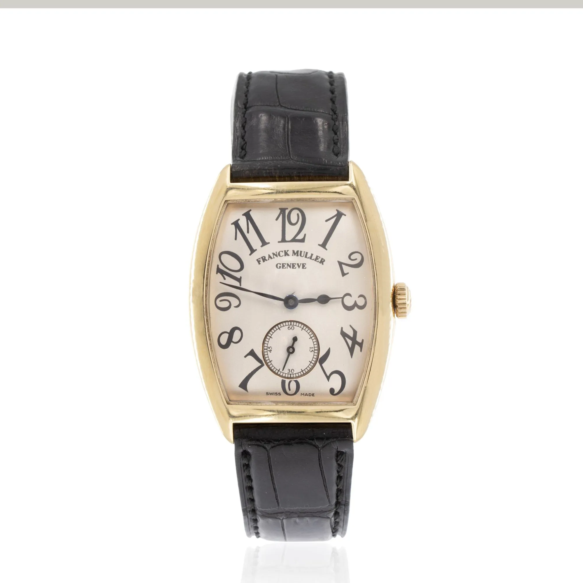 Franck Muller Casablanca 7500 S6 MM 38mm Yellow gold Silver