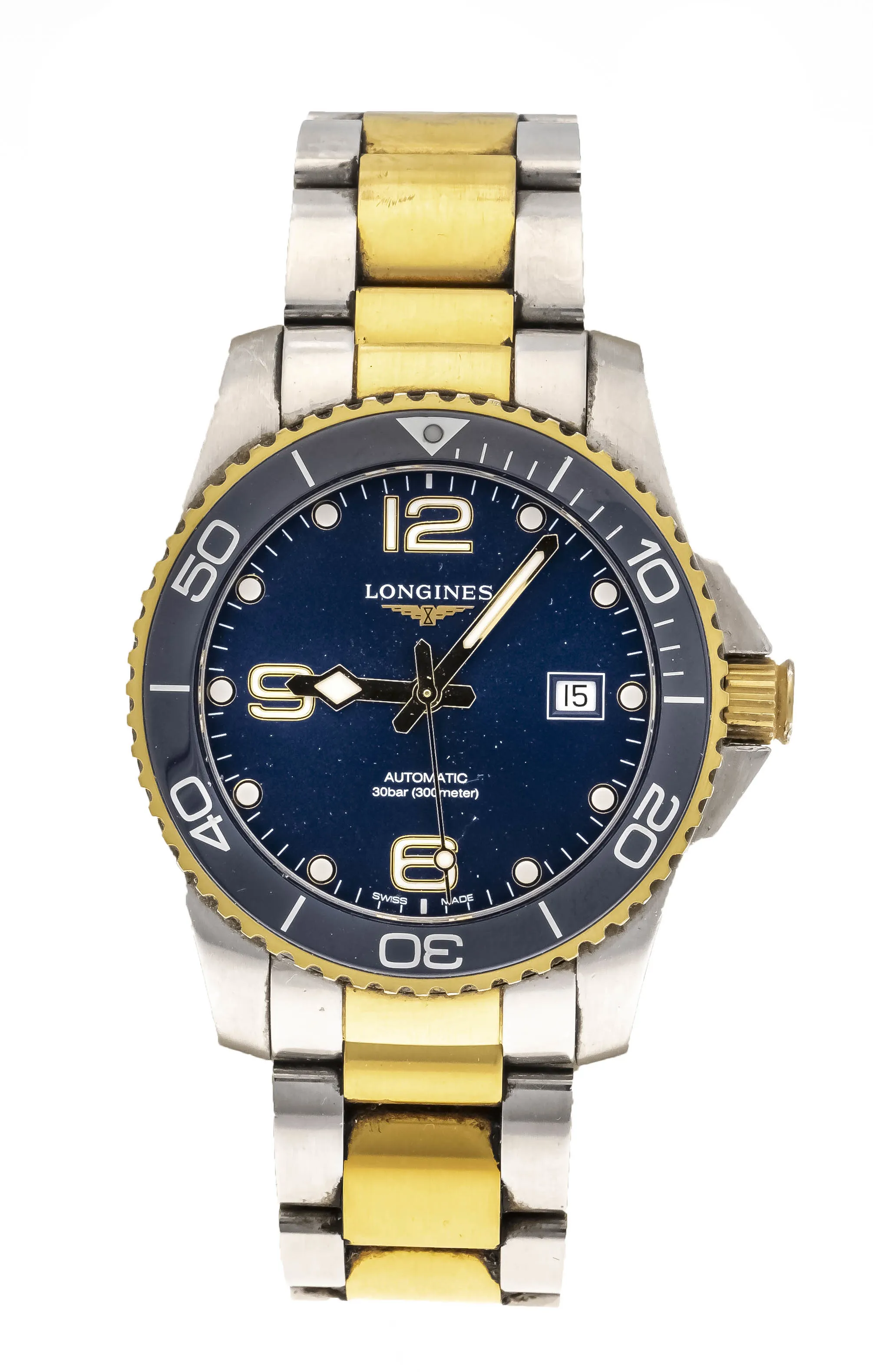 Longines Conquest L3.781.3.96.7 41mm Stainless steel and pvd Blue