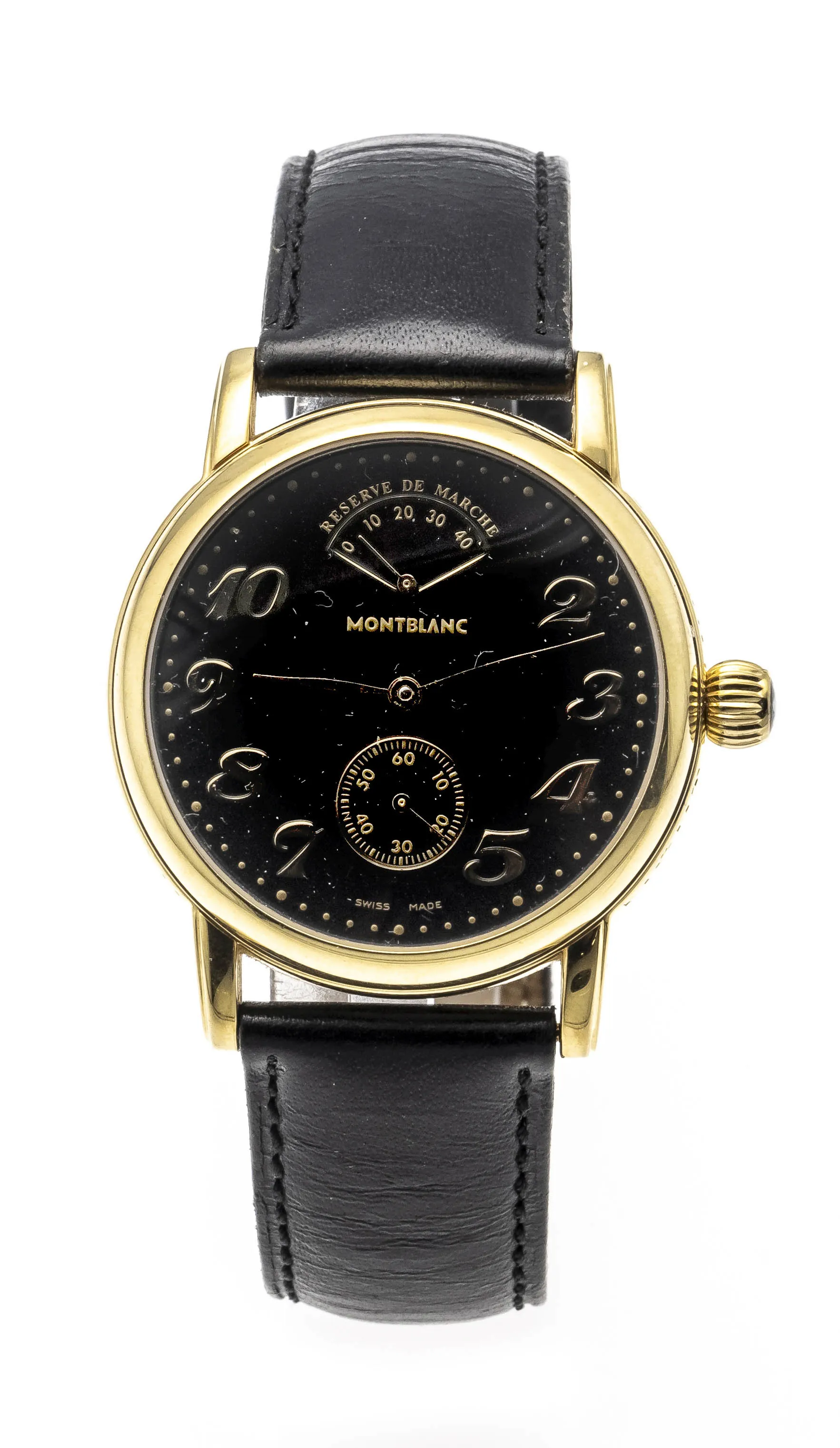 Montblanc 7003 36mm Gold-plated Black