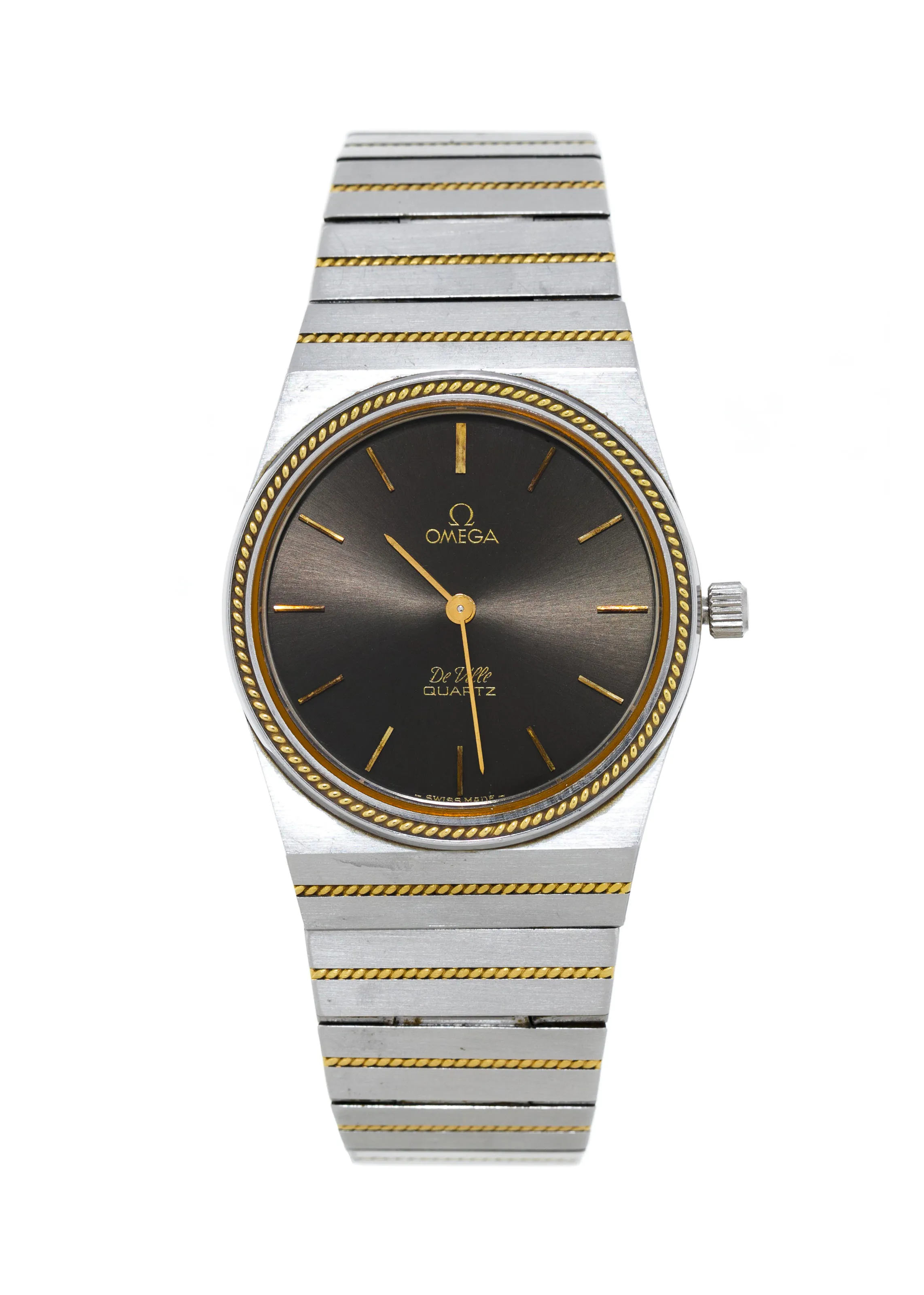 Omega De Ville 195.007/395.0803 33mm Yellow gold and Stainless steel Gray