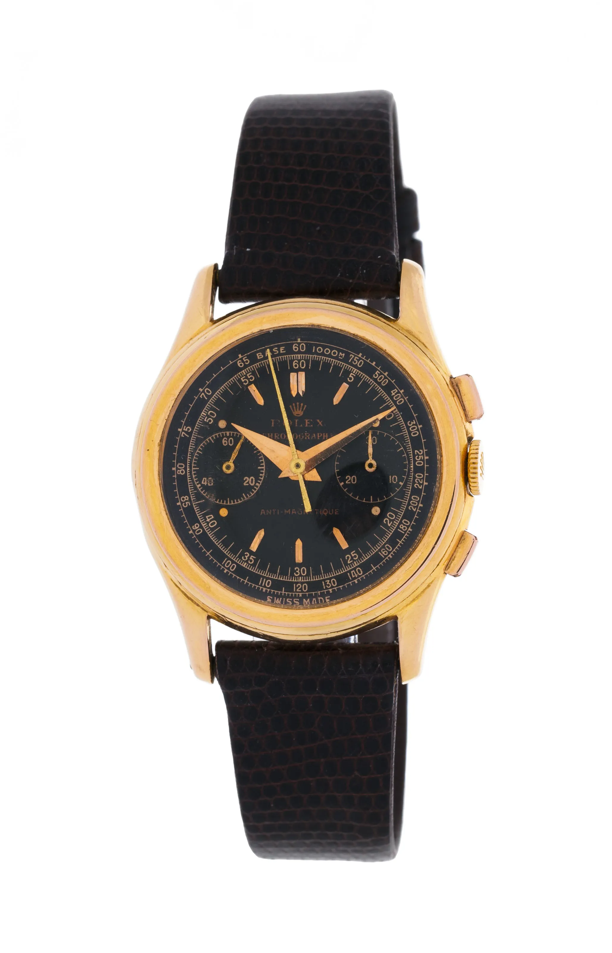 Rolex Chronograph 3055 29mm Yellow gold Black