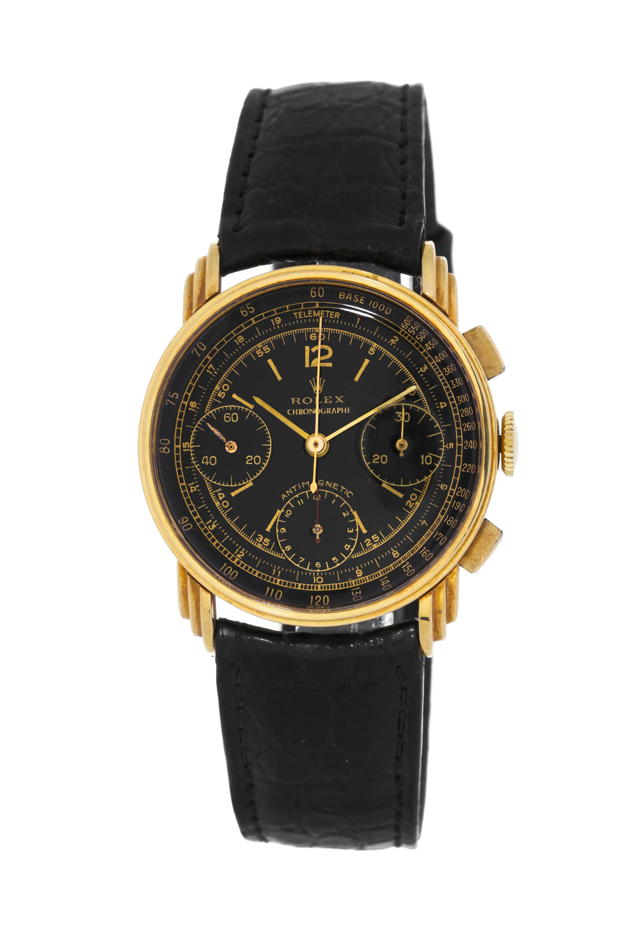 Rolex Chronograph 3835 34mm Yellow gold Black