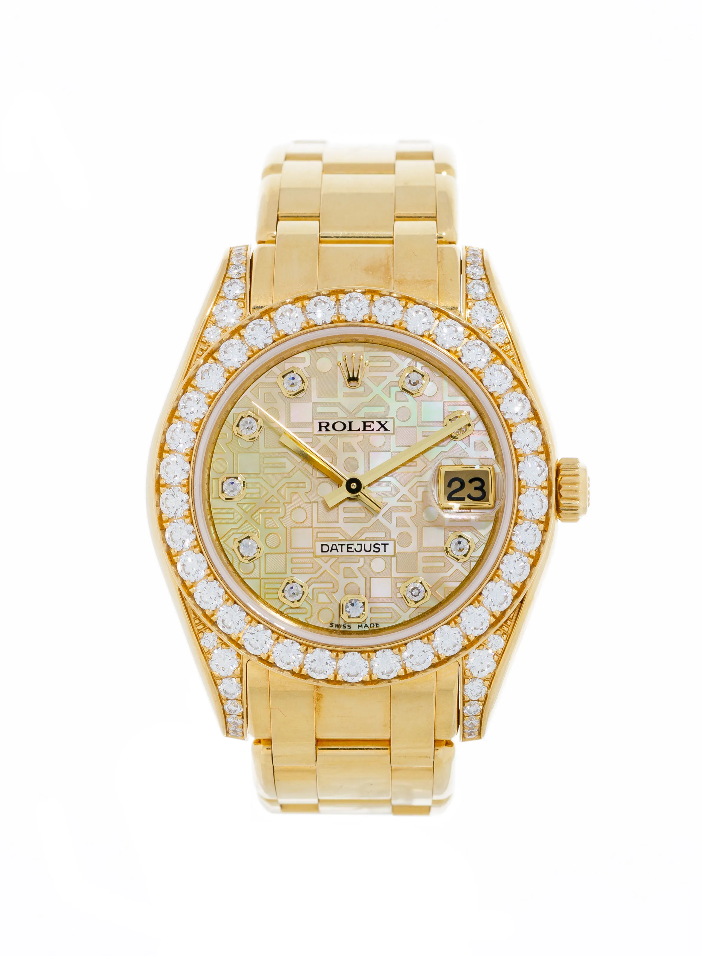 Rolex Pearlmaster 81158 33mm Diamond Mother-of-pearl