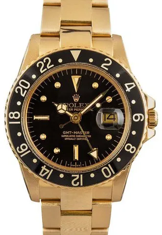 Rolex GMT-Master 1675 40mm Yellow gold Brown