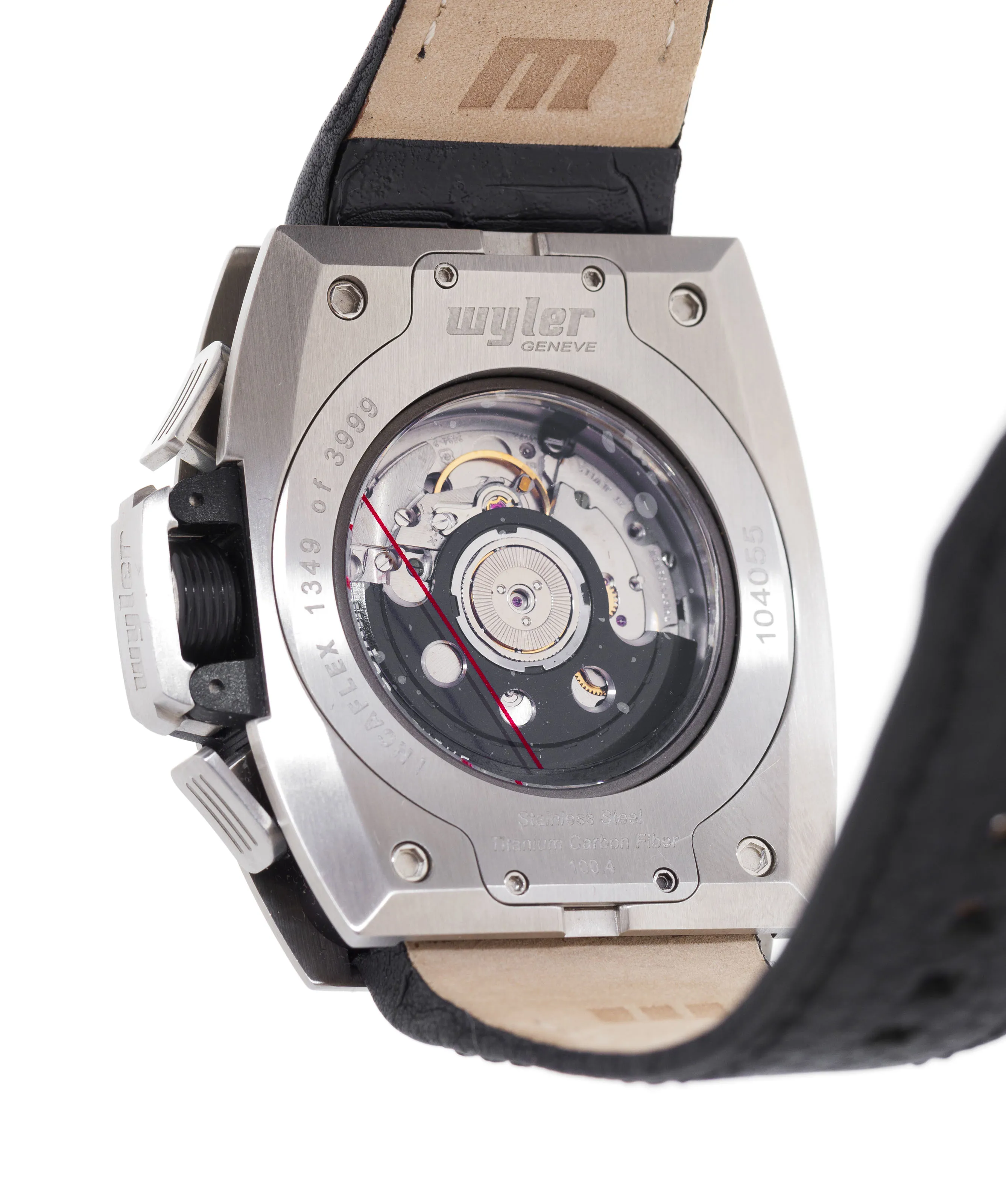 Wyler Vetta Incaflex 100.4/104055 45mm Carbon fiber and Titanium and Stainless steel Black 4