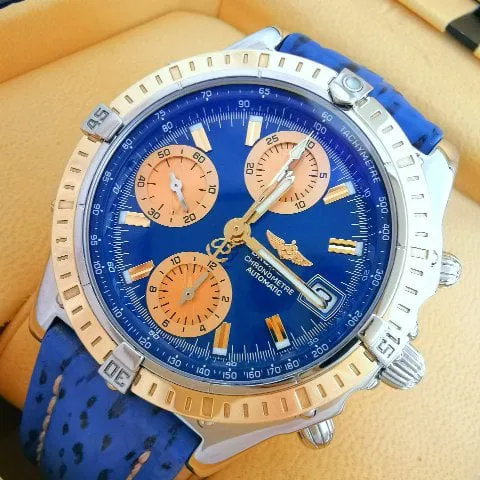 Breitling Chronomat D13352 39mm Gold/steel Blue