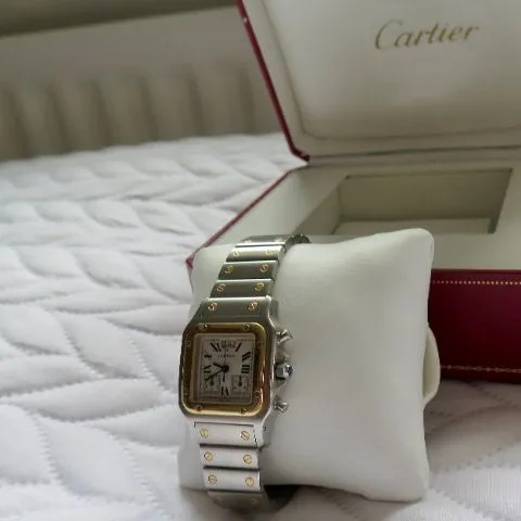 Cartier Santos 2425 29mm Yellow gold and Stainless steel White