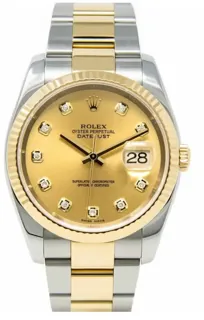 Rolex Datejust 36 116233-0191 Yellow gold and Stainless steel Champagne