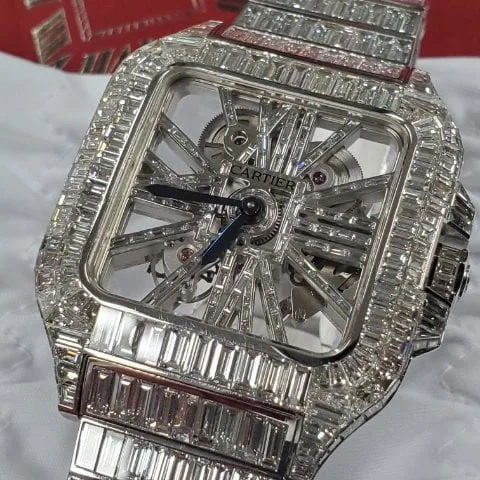 Cartier Santos WHSA0016 40mm White gold Transparent