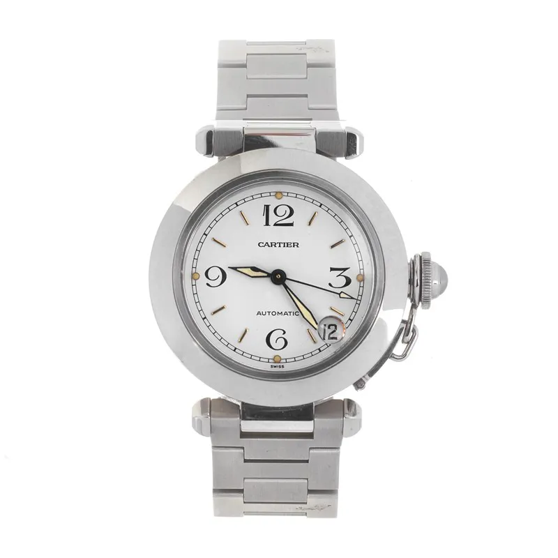 Cartier Pasha 2324 35mm Stainless steel White
