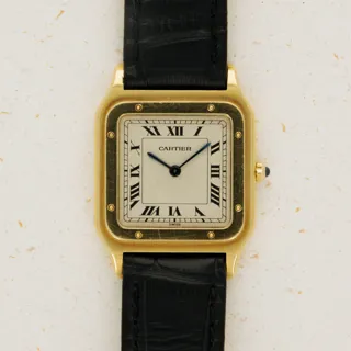 Cartier Santos Dumont 1576 Yellow gold White