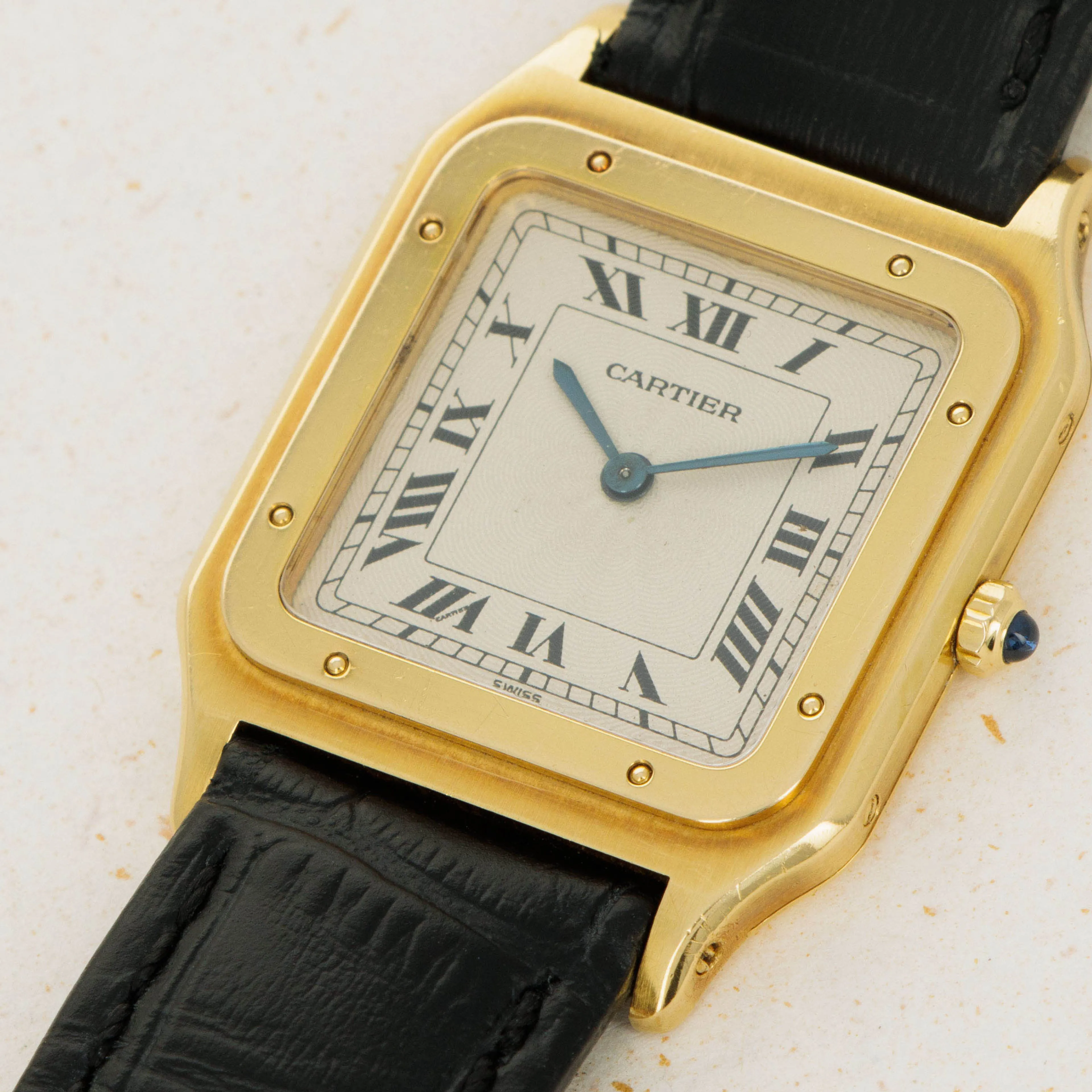 Cartier Santos Dumont 1576 27mm Yellow gold White 1