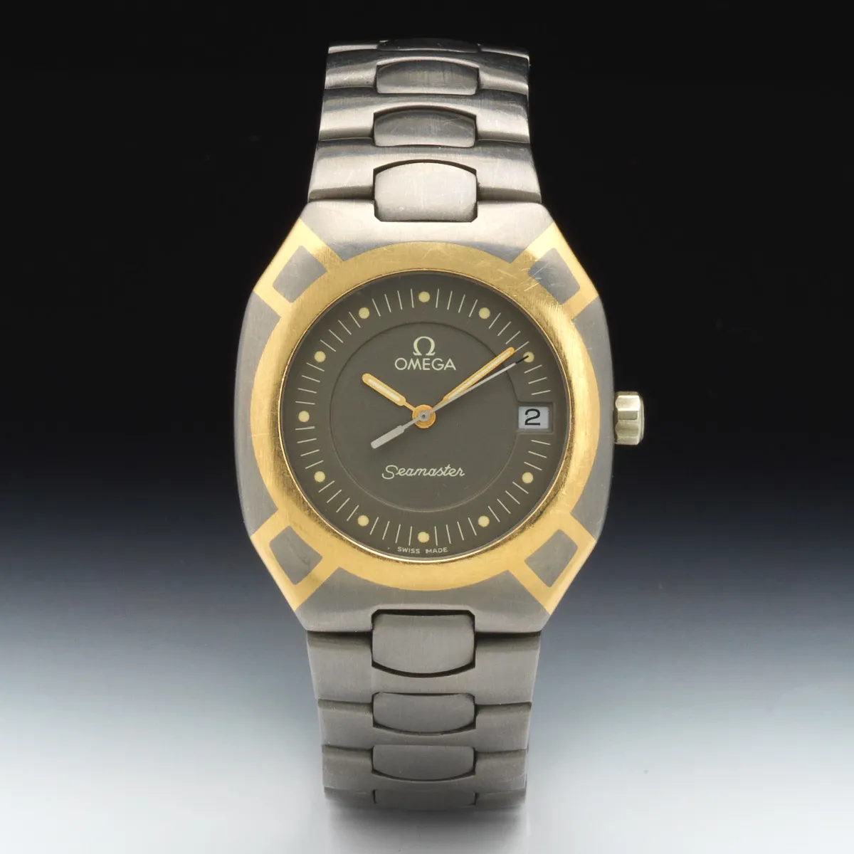 Omega Seamaster 32mm Titanium and Yellow gold Gray