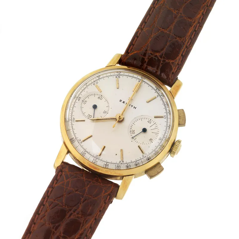 Zenith Chronograph 34mm Yellow gold Silver