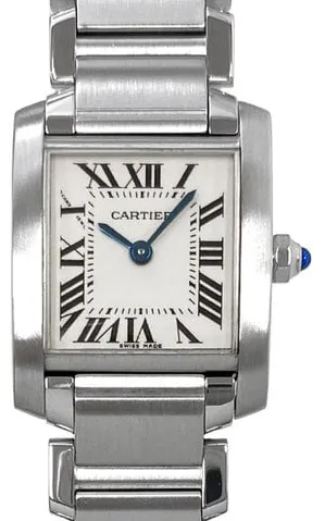 Cartier Tank W51008Q3 25mm Stainless steel White