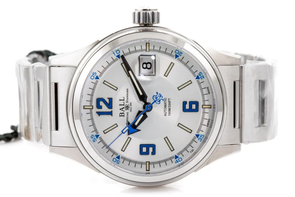 Ball Fireman Racer NM2088C-S2J-WHBE 40mm Stainless steel White