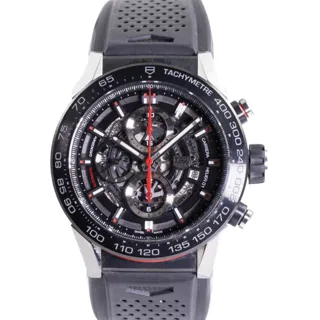 TAG Heuer Carrera Calibre HEUER 01 CAR2A1Z Stainless steel and PVD Skeletonized