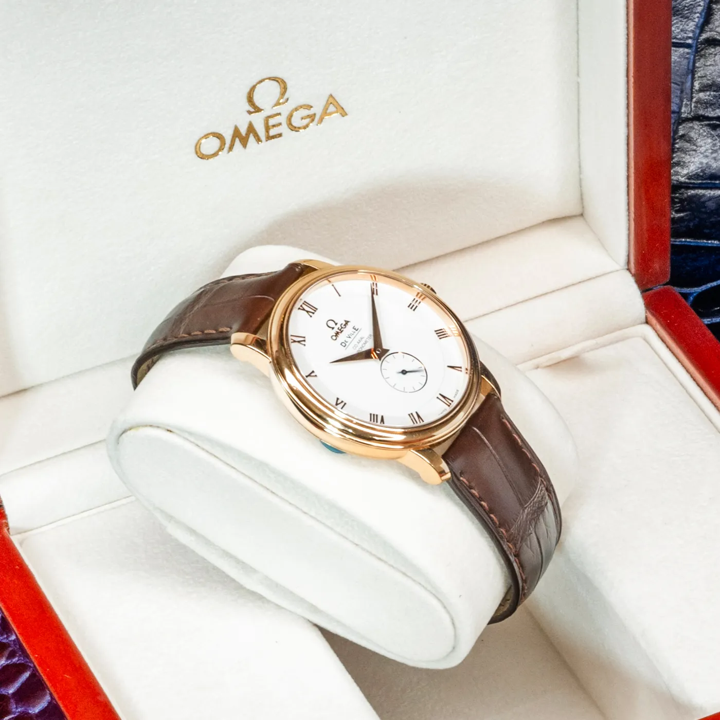 Omega De Ville Prestige 4614 39mm Rose gold Brown 8