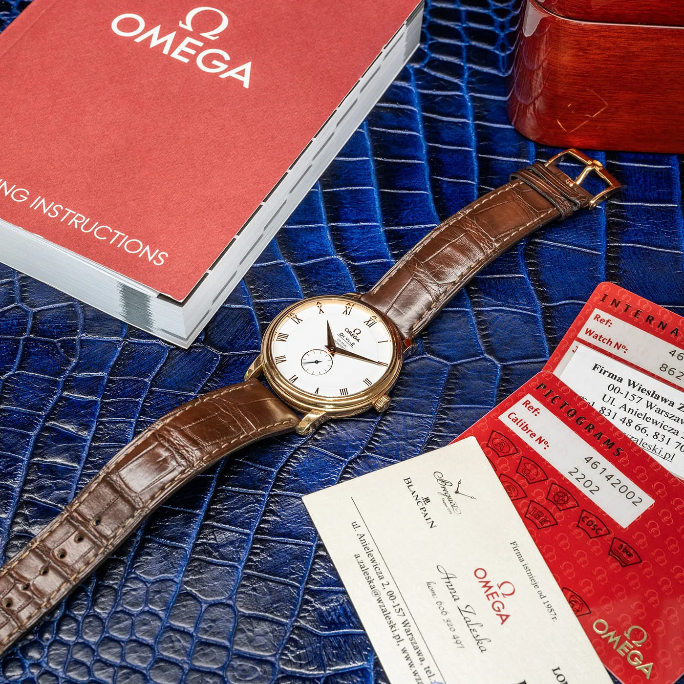 Omega De Ville Prestige 4614 39mm Rose gold Brown 12