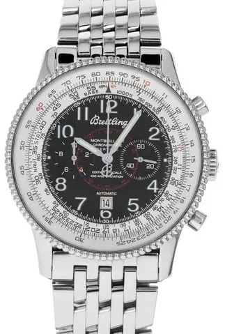 Breitling Montbrillant A35330 42mm Steel Black