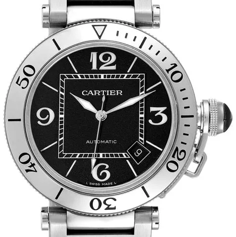 Cartier Pasha W31077M7 40.5mm Steel Black