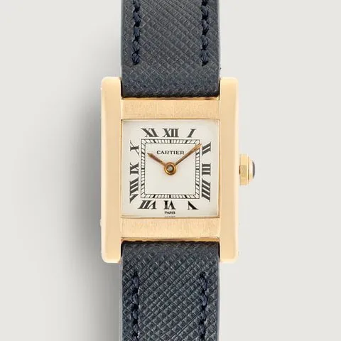 Cartier Tank 78093 20mm Yellow gold White