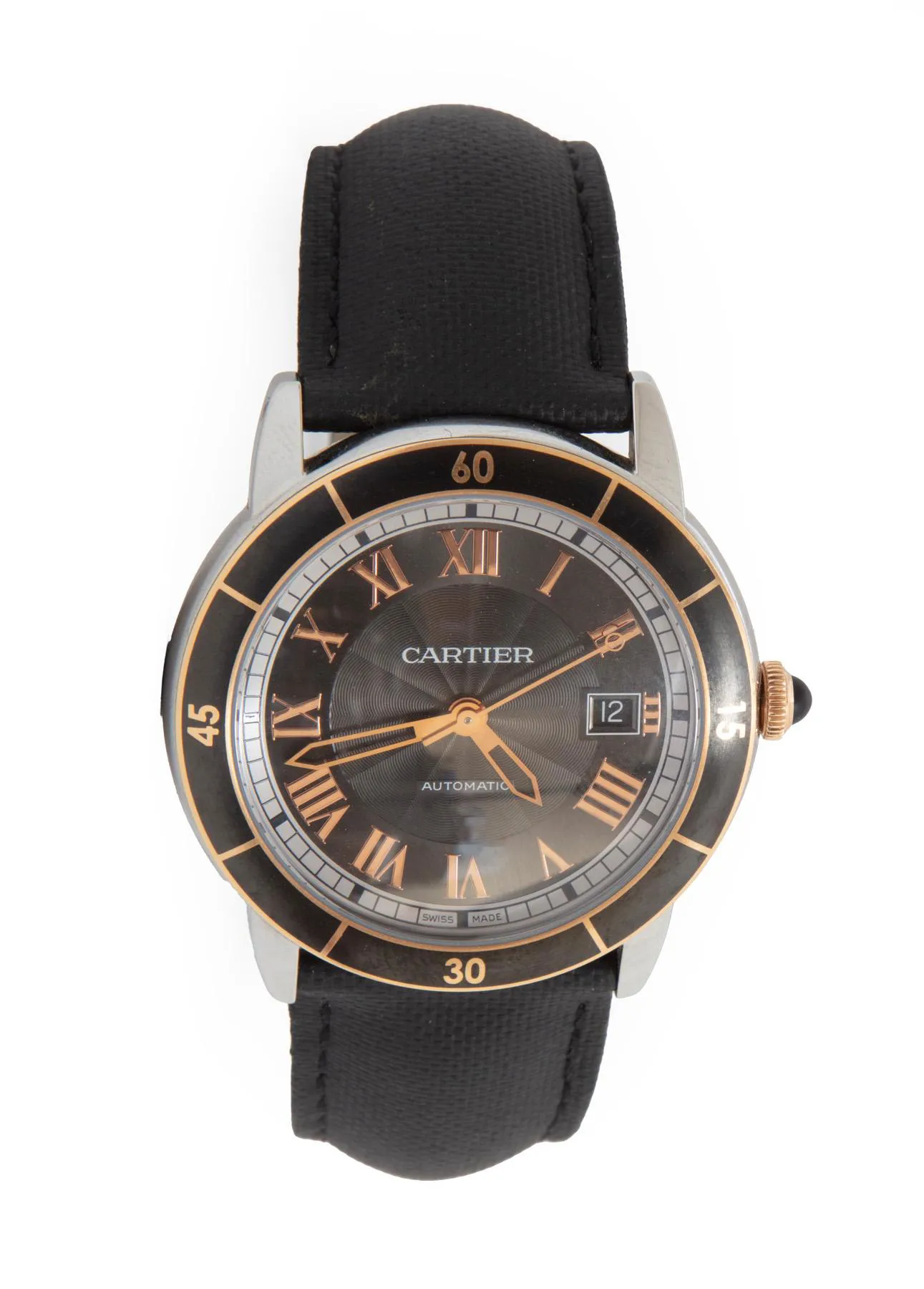 Cartier Ronde de Cartier W2RN0005 42mm Rose gold and Stainless steel Gray