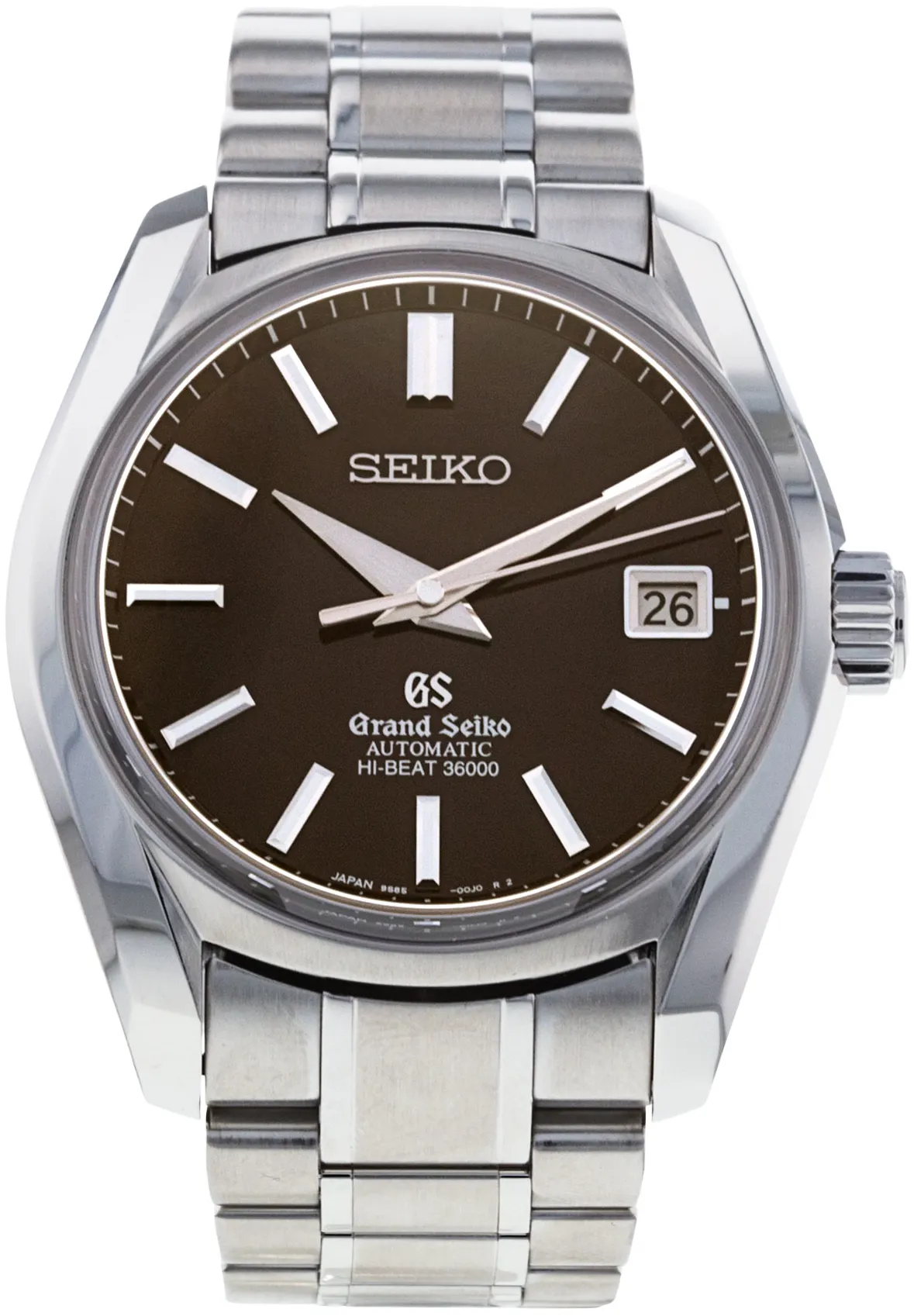 Grand Seiko Hi-Beat SBGH039 40mm Stainless steel Brown Baton