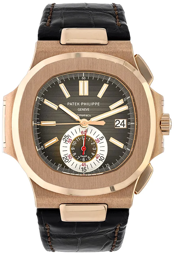 Patek Philippe Nautilus 5980R-001 40mm Rose gold Brown