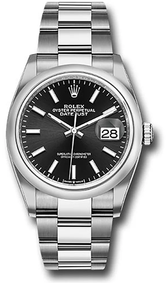 Rolex Datejust 36 126200 36mm Stainless steel Black