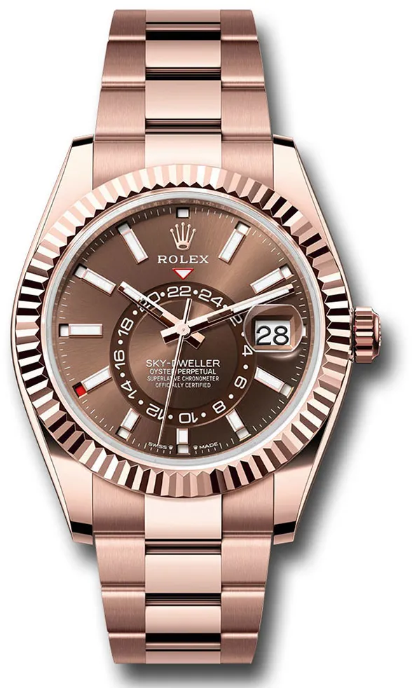 Rolex Sky-Dweller 336935 42mm Rose gold Brown