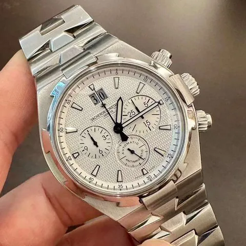 Vacheron Constantin Overseas Chronograph 49150/B01A-9095 42mm Stainless steel Silver