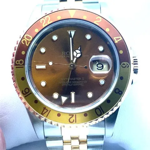 Rolex GMT-Master II 16713 40mm Yellow gold Brown