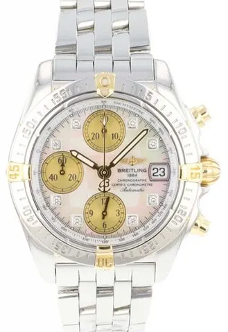 Breitling Cockpit B13358 39mm Yellow gold and Stainless steel Mother-of-pearl