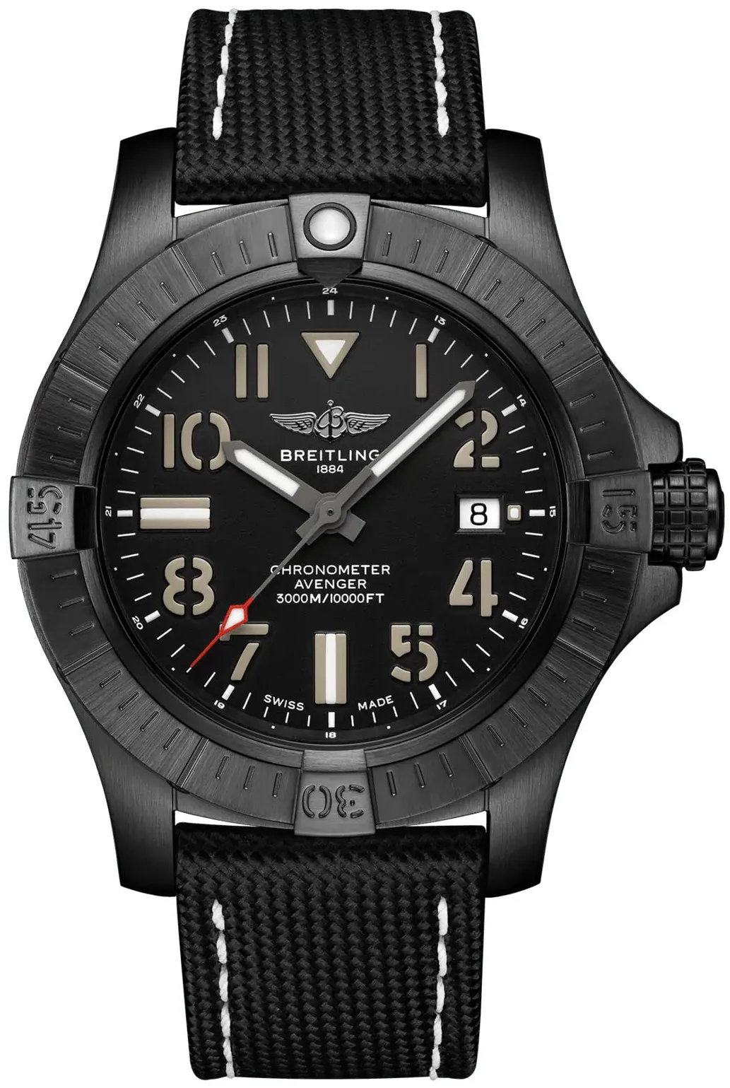 Breitling Avenger V17319101B1X1 45mm DLC-coated titanium Black