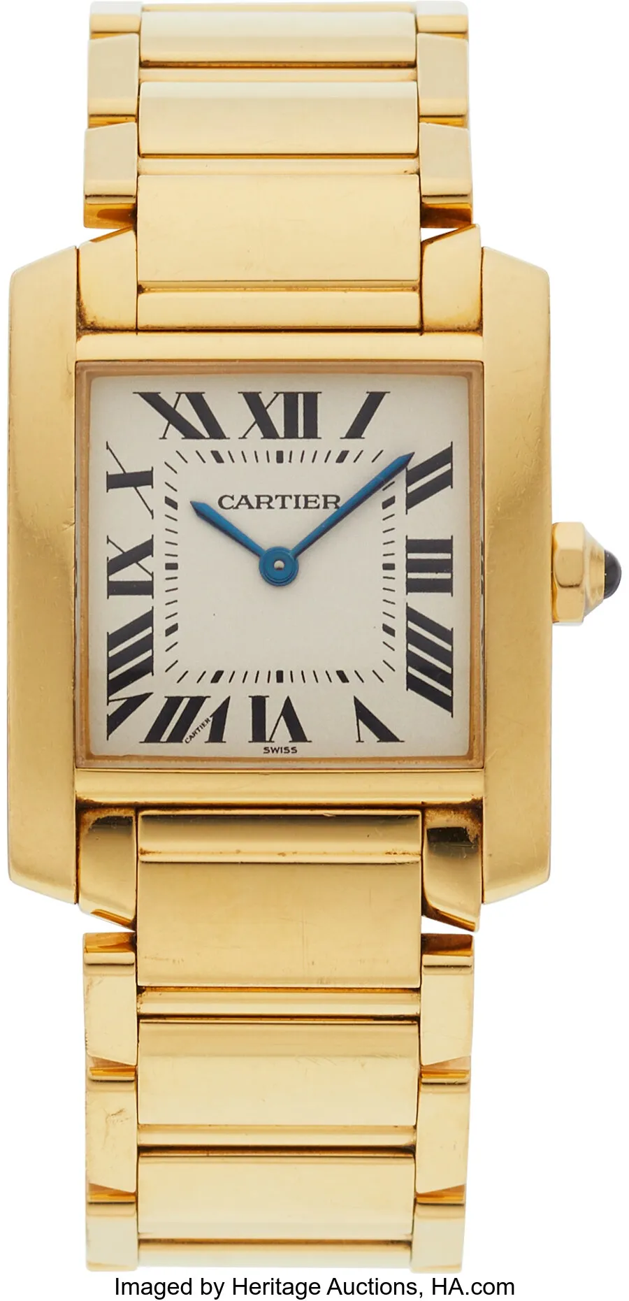 Cartier Tank Française 1821 25mm Yellow gold White