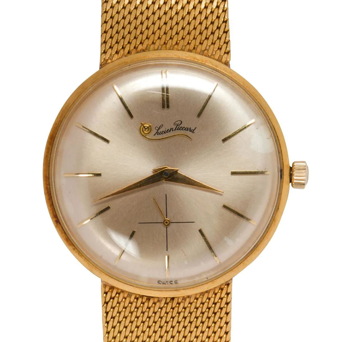 Lucien Piccard 32mm Yellow gold Silver