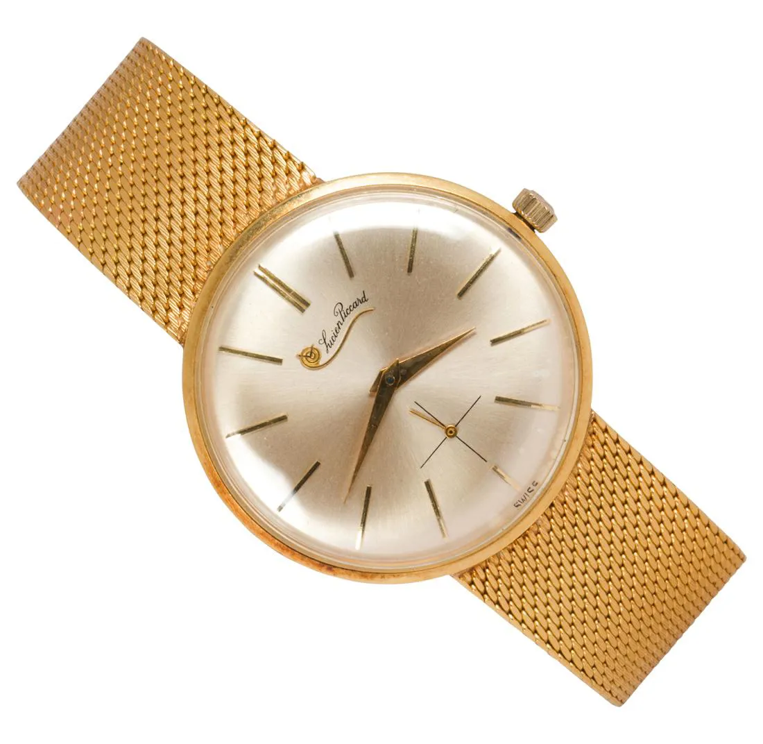 Lucien Piccard 32mm Yellow gold Silver 1